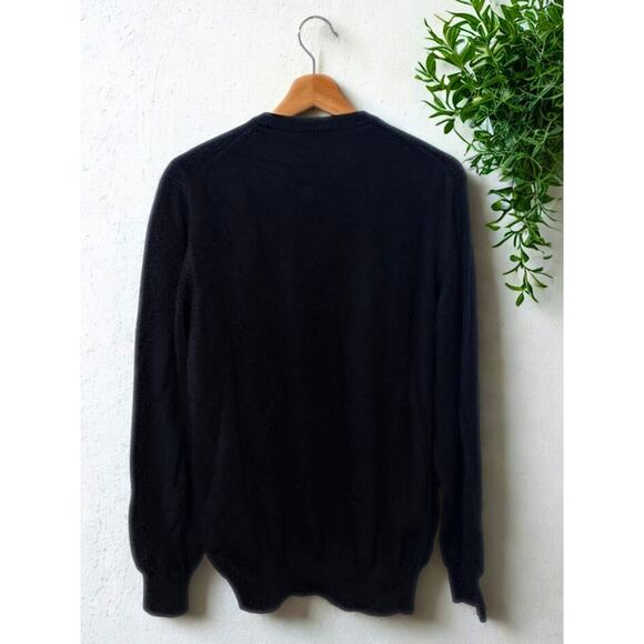 Brooks Brothers 3-Ply Scottish Cashmere Sweater Men’s L Navy Crewneck - Picture 5 of 7